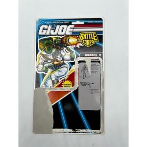 GI Joe Iceberg Battle Corp Full Card Back Uncut File Card 1992 Hasbro ARAH